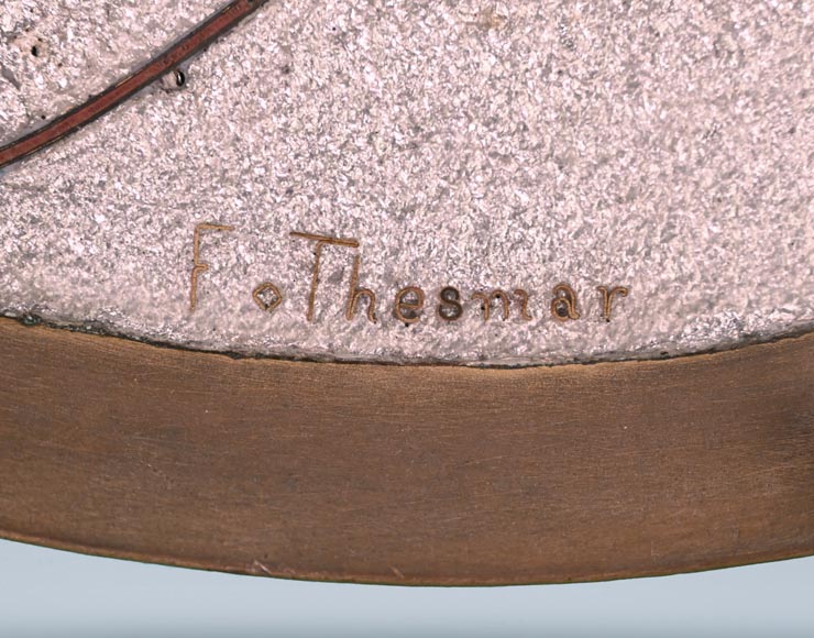 Fernand Thesmar, Ornament Plate With Grapevine on a Silver Background, 1880 Fernand Thesmar, Ornament Plate With Grapevine on a Silver Background, 1880-6