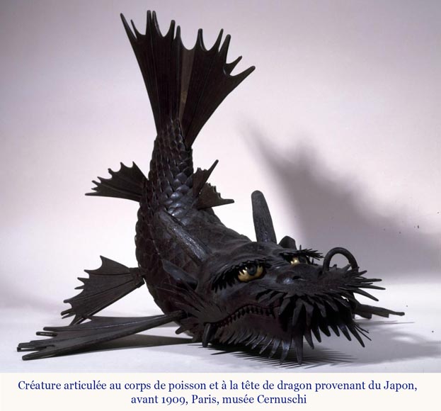 Ferdinand DUVINAGE (attributed to), Japanese-Style Set Consisting of an Inkwell and a Pair of Candlesticks, circa 1867-1874 Ferdinand DUVINAGE (attributed to), Japanese-Style Set Consisting of an Inkwell and a Pair of Candlesticks, circa 1867-1874-10