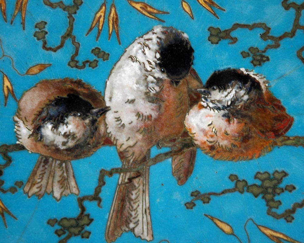 Andre-Fernand THESMAR (1845 - 1912) and Ferdinand BARBEDIENNE,  Ornamental Japanese plate Andre-Fernand THESMAR (1845 - 1912) and Ferdinand BARBEDIENNE,  Ornamental Japanese plate-1