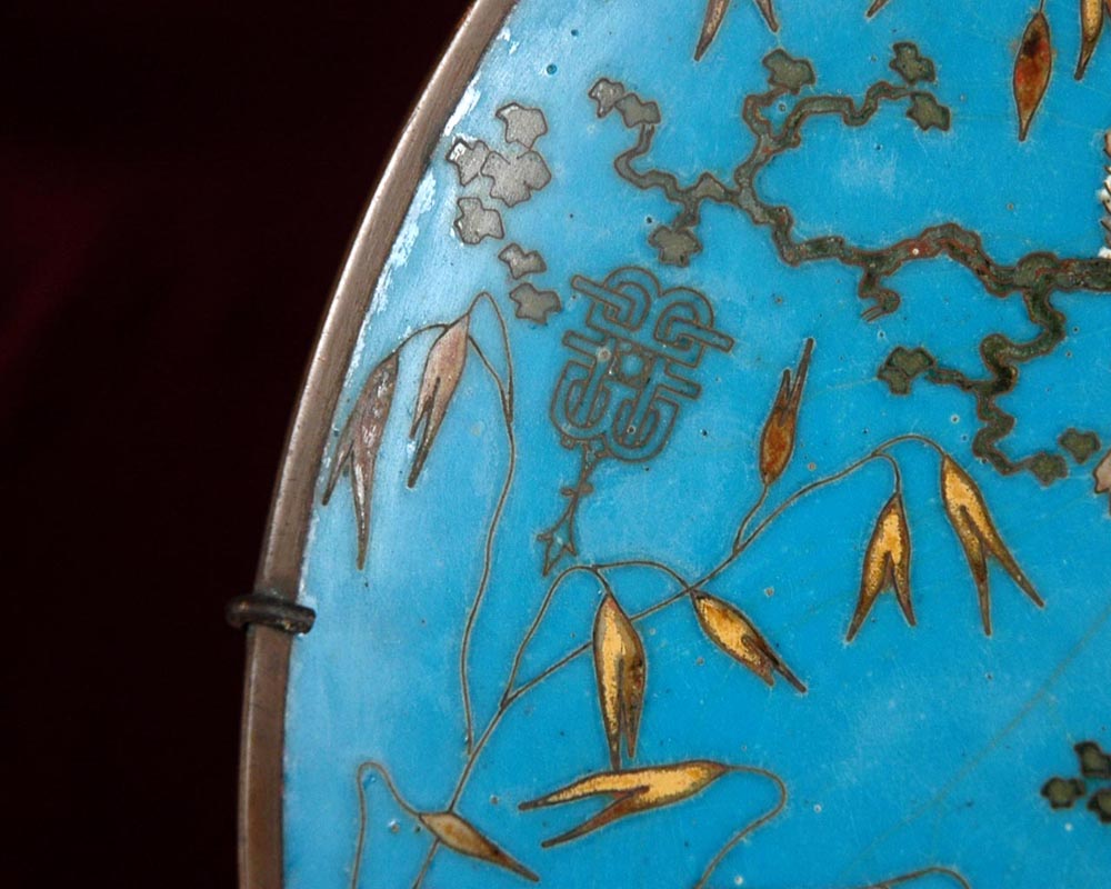 Andre-Fernand THESMAR (1845 - 1912) and Ferdinand BARBEDIENNE,  Ornamental Japanese plate Andre-Fernand THESMAR (1845 - 1912) and Ferdinand BARBEDIENNE,  Ornamental Japanese plate-2