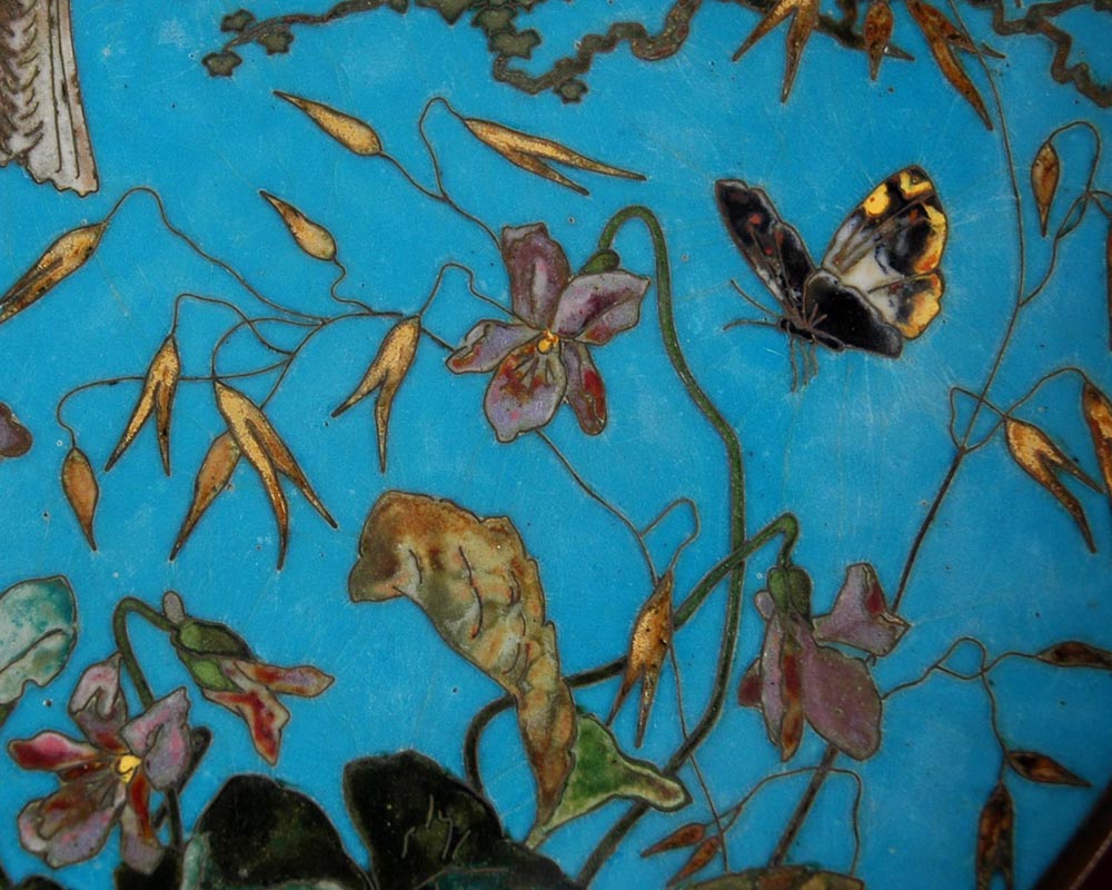 Andre-Fernand THESMAR (1845 - 1912) and Ferdinand BARBEDIENNE,  Ornamental Japanese plate Andre-Fernand THESMAR (1845 - 1912) and Ferdinand BARBEDIENNE,  Ornamental Japanese plate-5