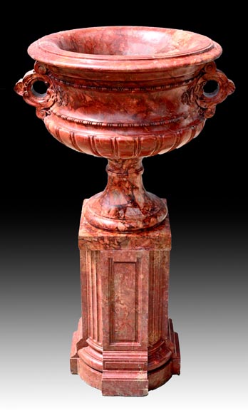 Jules CANTINI, Large Urn in Numidia Red Breccia Marble,second half of the 19th century Jules CANTINI, Large Urn in Numidia Red Breccia Marble,second half of the 19th century-3