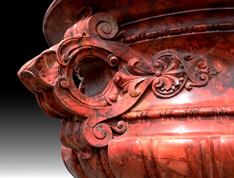 Jules CANTINI, Large Urn in Numidia Red Breccia Marble,second half of the 19th century Jules CANTINI, Large Urn in Numidia Red Breccia Marble,second half of the 19th century-6