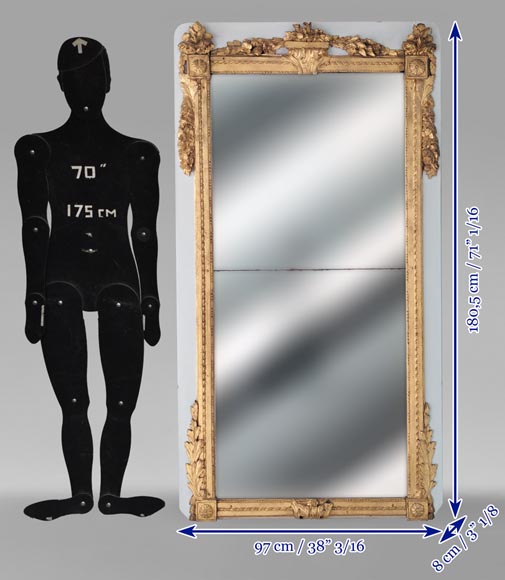 Louis XVI period gilded trumeau Louis XVI period gilded trumeau-8