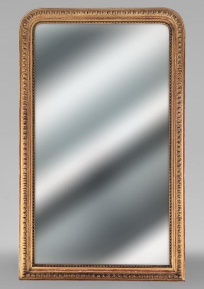 Regency-style gilded trumeau with rounded corners Regency-style gilded trumeau with rounded corners-0