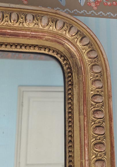 Regency-style gilded trumeau with rounded corners Regency-style gilded trumeau with rounded corners-2