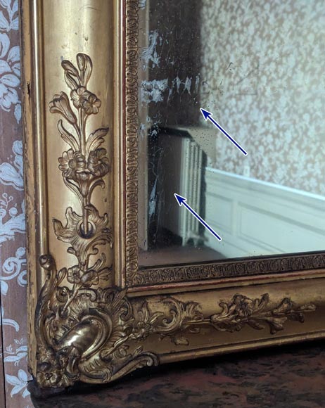 Napoleon III-style gilded trumeau Napoleon III-style gilded trumeau-5