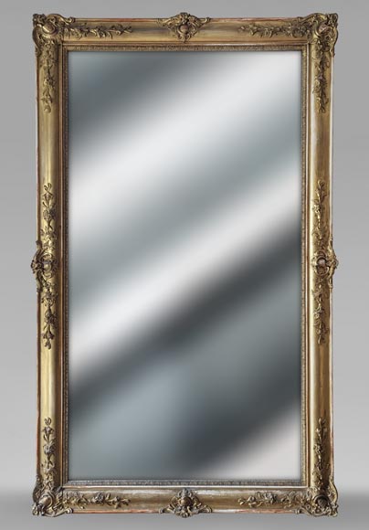 Napoleon III style gilded trumeau with plant decoration Napoleon III style gilded trumeau with plant decoration-0