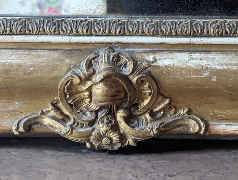 Napoleon III style gilded trumeau with plant decoration Napoleon III style gilded trumeau with plant decoration-8