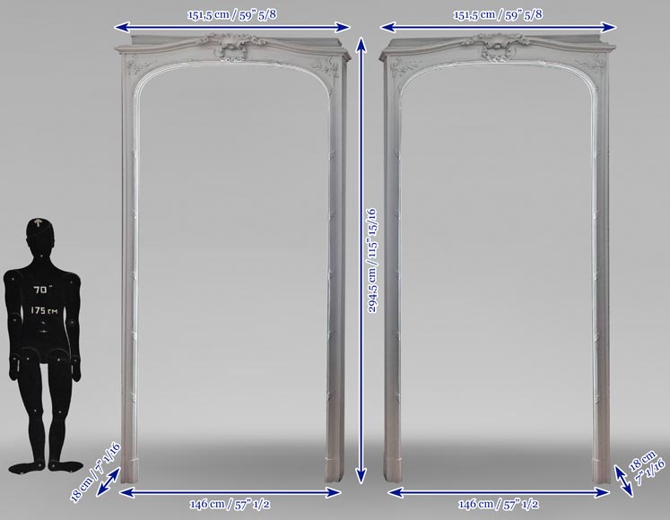 Pair of Napoleon III style curtain boxes Pair of Napoleon III style curtain boxes-15