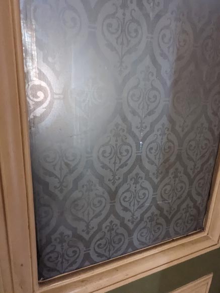 Napoleon III-style double door with engraved glass Napoleon III-style double door with engraved glass-3