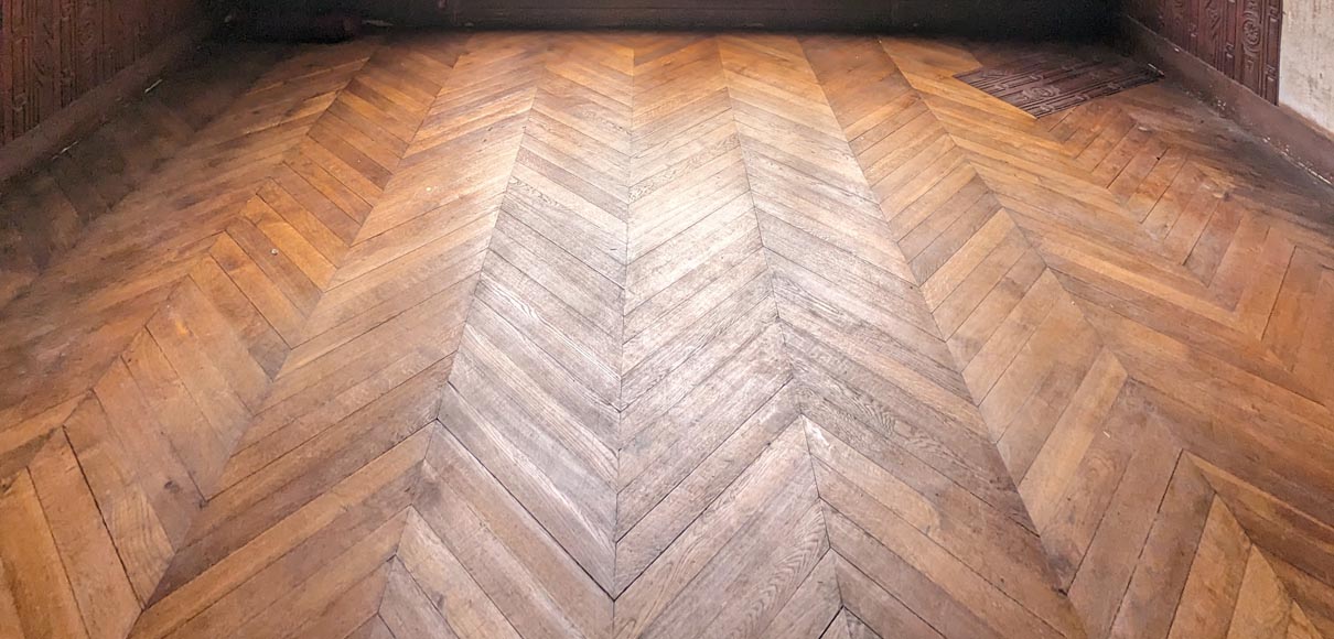 18 m² lot of Point de Hongrie parquet flooring 18 m² lot of Point de Hongrie parquet flooring-1