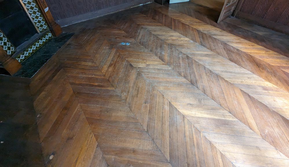 18 m² lot of Point de Hongrie parquet flooring 18 m² lot of Point de Hongrie parquet flooring-2