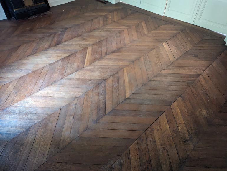 11 m² lot of Point de Hongrie parquet flooring 11 m² lot of Point de Hongrie parquet flooring-1