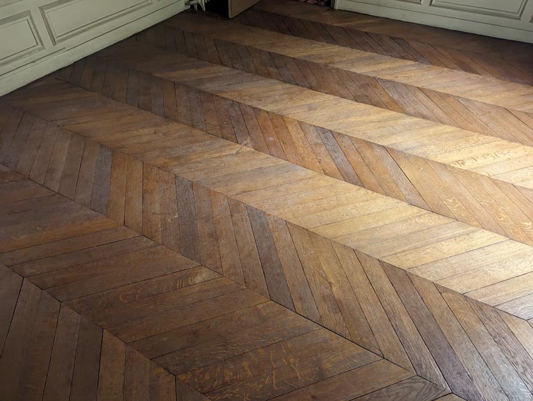 14 m² lot of Point de Hongrie parquet flooring 14 m² lot of Point de Hongrie parquet flooring-1