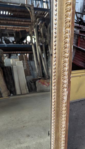 Large Louis XVI style gilded trumeau, mirror in two parts Large Louis XVI style gilded trumeau, mirror in two parts-4