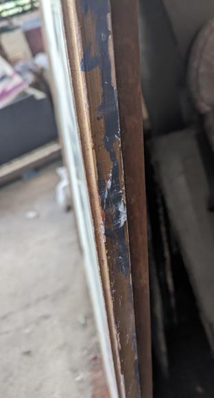 Large Louis XVI style gilded trumeau, mirror in two parts Large Louis XVI style gilded trumeau, mirror in two parts-6