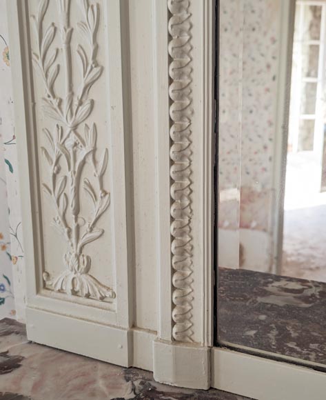 Louis XVI style trumeau with flower garland and medallion Louis XVI style trumeau with flower garland and medallion-6