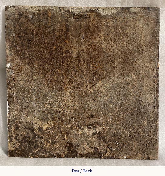 Fireback with peasant scene décor Fireback with peasant scene décor-6