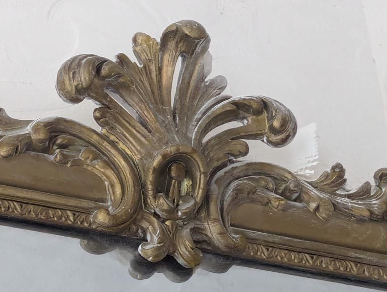 Louis XV style trumeau with gilt painted palmette Louis XV style trumeau with gilt painted palmette-2