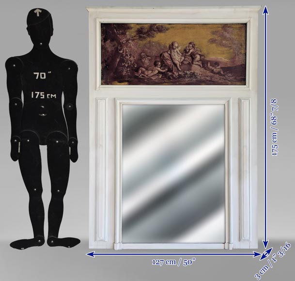 Louis XVI style Trumeau on the theme of wine Louis XVI style Trumeau on the theme of wine-8