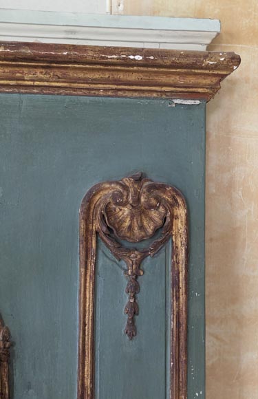 Louis XV period gilded trumeau with sconces and decorated with a painting Louis XV period gilded trumeau with sconces and decorated with a painting-8