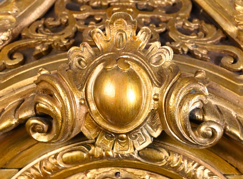 H&F Paris, Cartel with Four Espagnolette Figures, 19th Century H&F Paris, Cartel with Four Espagnolette Figures, 19th Century-3