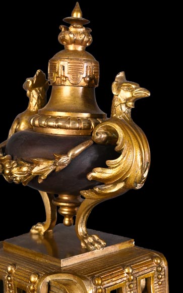 H&F Paris, Cartel with Four Espagnolette Figures, 19th Century H&F Paris, Cartel with Four Espagnolette Figures, 19th Century-10