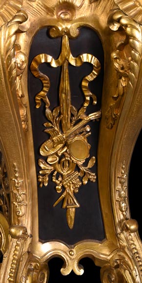 H&F Paris, Cartel with Four Espagnolette Figures, 19th Century H&F Paris, Cartel with Four Espagnolette Figures, 19th Century-12