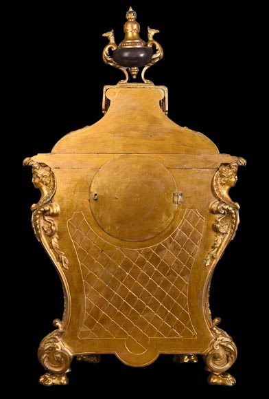 H&F Paris, Cartel with Four Espagnolette Figures, 19th Century H&F Paris, Cartel with Four Espagnolette Figures, 19th Century-13