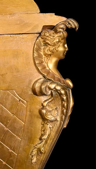 H&F Paris, Cartel with Four Espagnolette Figures, 19th Century H&F Paris, Cartel with Four Espagnolette Figures, 19th Century-17