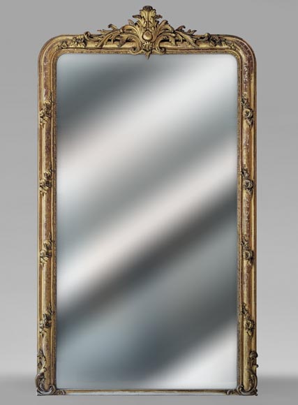 Gilded Napoleon III-style trumeau, richly decorated Gilded Napoleon III-style trumeau, richly decorated-0