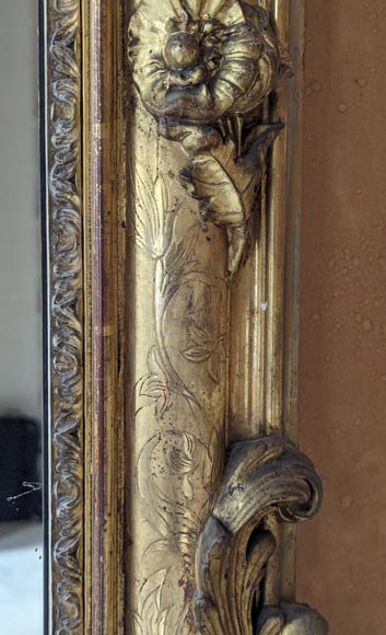 Gilded Napoleon III-style trumeau, richly decorated Gilded Napoleon III-style trumeau, richly decorated-4