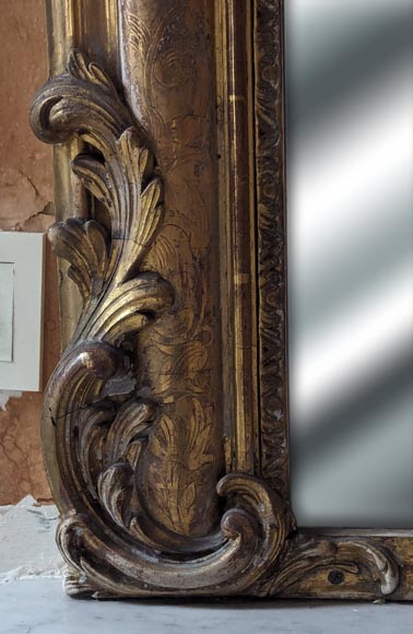 Gilded Napoleon III-style trumeau, richly decorated Gilded Napoleon III-style trumeau, richly decorated-8