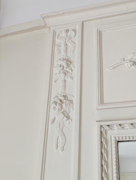 Louis XVI style trumeau decorated with musical instruments Louis XVI style trumeau decorated with musical instruments-4