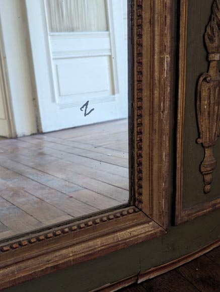 Louis XVI period trumeau decorated with an oil on canvas depicting a river bank Louis XVI period trumeau decorated with an oil on canvas depicting a river bank-8