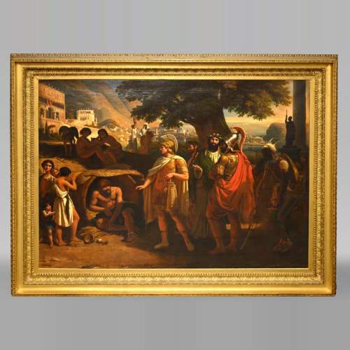 Jean-Auguste BARD, Alexander and Diogenes, 1838, Salon of 1839
