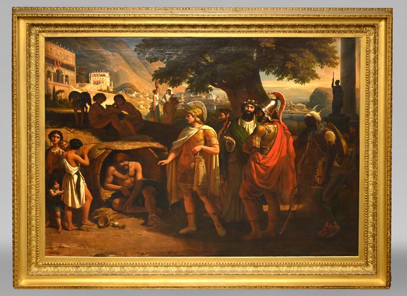 Jean-Auguste BARD, Alexander and Diogenes, 1838, Salon of 1839 Jean-Auguste BARD, Alexander and Diogenes, 1838, Salon of 1839-0