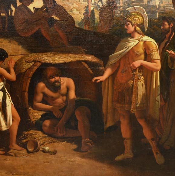 Jean-Auguste BARD, Alexander and Diogenes, 1838, Salon of 1839 Jean-Auguste BARD, Alexander and Diogenes, 1838, Salon of 1839-2