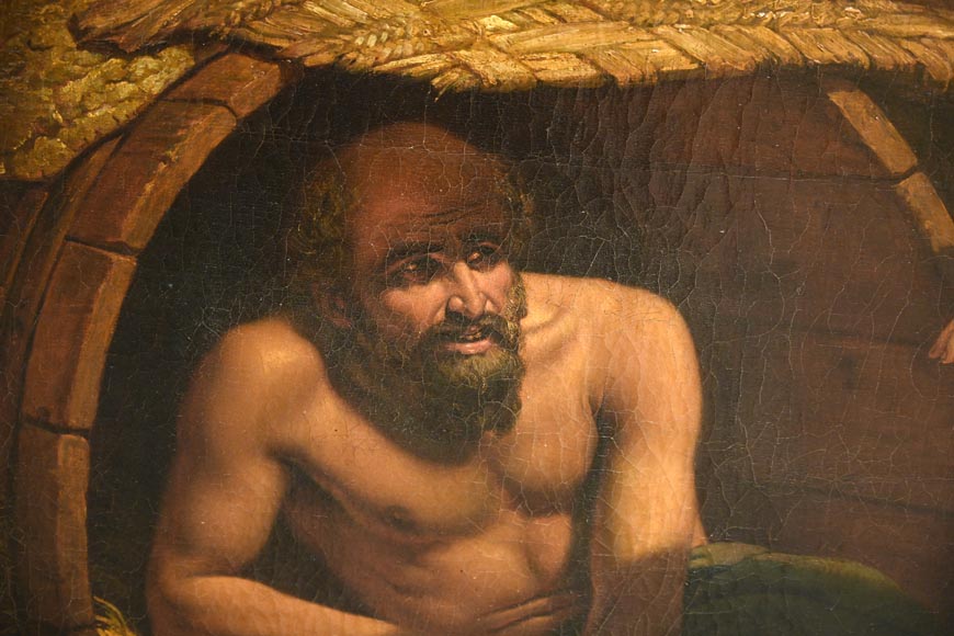 Jean-Auguste BARD, Alexander and Diogenes, 1838, Salon of 1839 Jean-Auguste BARD, Alexander and Diogenes, 1838, Salon of 1839-3