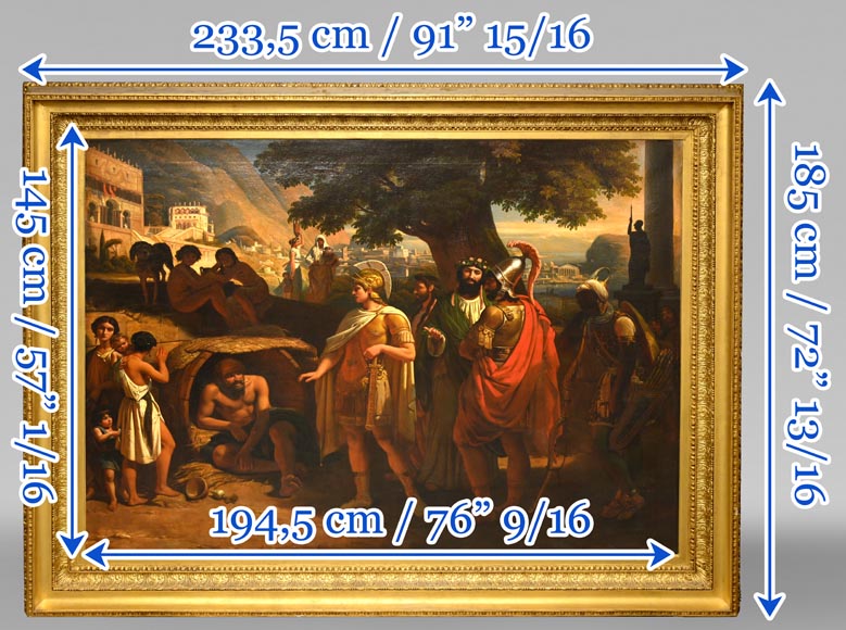 Jean-Auguste BARD, Alexander and Diogenes, 1838, Salon of 1839 Jean-Auguste BARD, Alexander and Diogenes, 1838, Salon of 1839-17