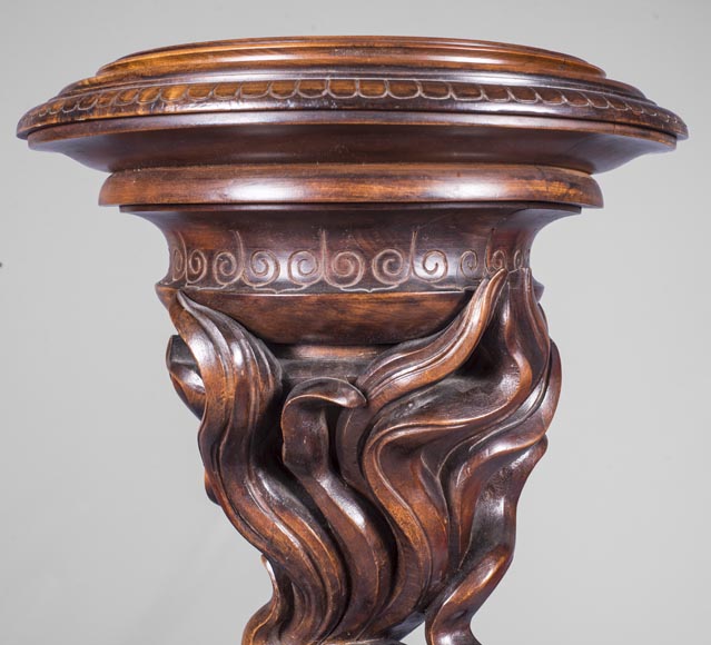 Maison des Bambous by Perret and Vibert (att. to) - Japonese style pair of sellettes with dragons decor Maison des Bambous by Perret and Vibert (att. to) - Japonese style pair of sellettes with dragons decor-7