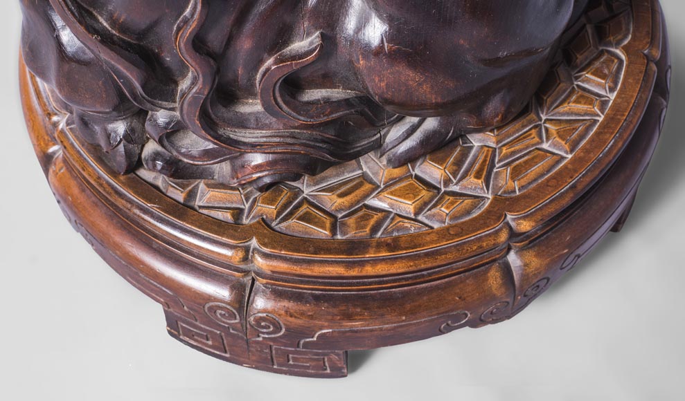 Maison des Bambous by Perret and Vibert (att. to) - Japonese style pair of sellettes with dragons decor Maison des Bambous by Perret and Vibert (att. to) - Japonese style pair of sellettes with dragons decor-9