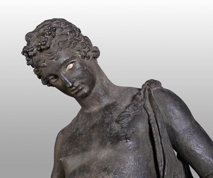 Parisian Clockmaker, Clock with “Narcissus” of Pompeii, late 19th Century Parisian Clockmaker, Clock with “Narcissus” of Pompeii, late 19th Century-6