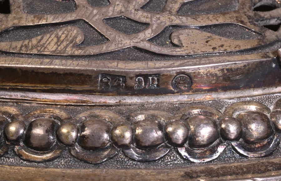 Russian Silversmith, Pair of Silver Candlesticks, circa 1832-1850 Russian Silversmith, Pair of Silver Candlesticks, circa 1832-1850-6