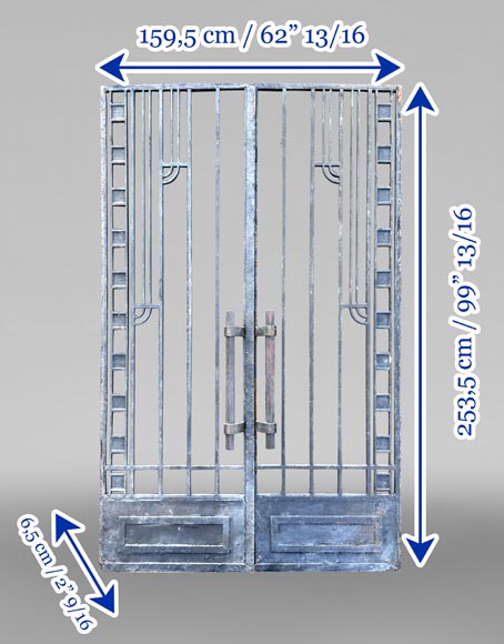 Double Cast Iron Gate – Art Deco Style Double Cast Iron Gate – Art Deco Style-9