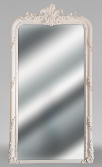 Louis XV style trumeau decorated with a palmette and flowers Louis XV style trumeau decorated with a palmette and flowers-0