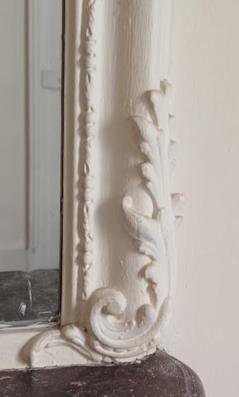 Louis XV style trumeau decorated with a palmette and flowers Louis XV style trumeau decorated with a palmette and flowers-6