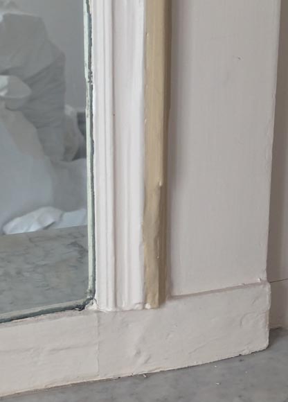 Louis XVI style trumeau with small wreath of flowers Louis XVI style trumeau with small wreath of flowers-5