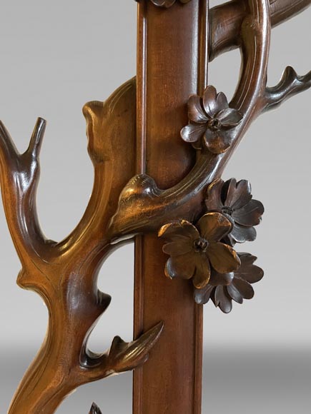 Gabriel VIARDOT, Japonist bed with a canopy and accompanying nightstand, second half of the 19th century Gabriel VIARDOT, Japonist bed with a canopy and accompanying nightstand, second half of the 19th century-6